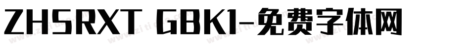 ZHSRXT GBK1字体转换